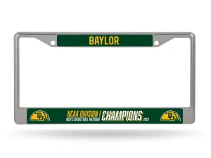 Baylor Bears 2020-2021 Basketball National Champions Chrome License Plate Frame