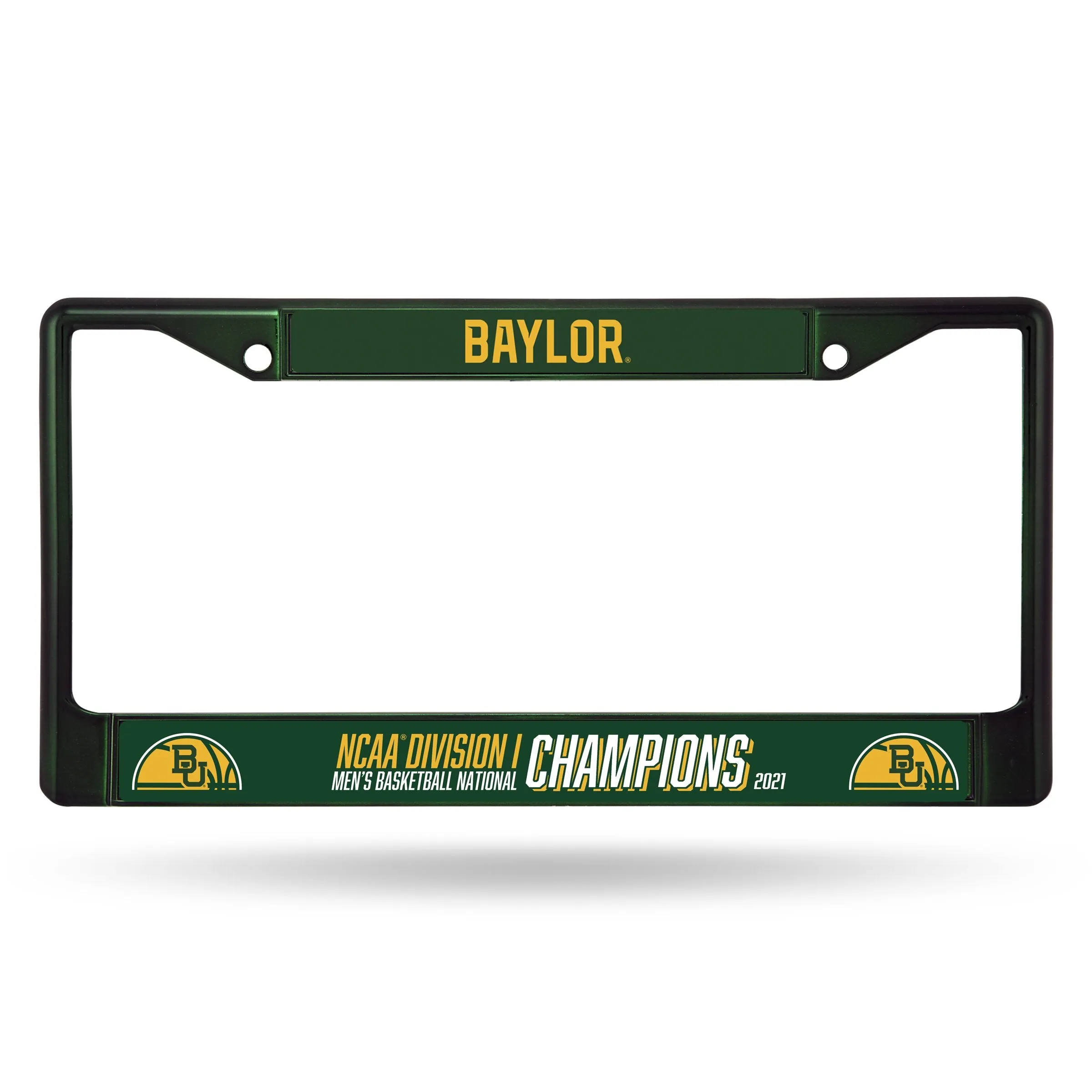 Baylor Bears 2020-2021 Basketball National Champions Green Chrome License Frame