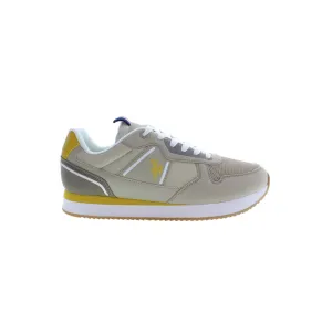 Beige Polyester Men Sneaker