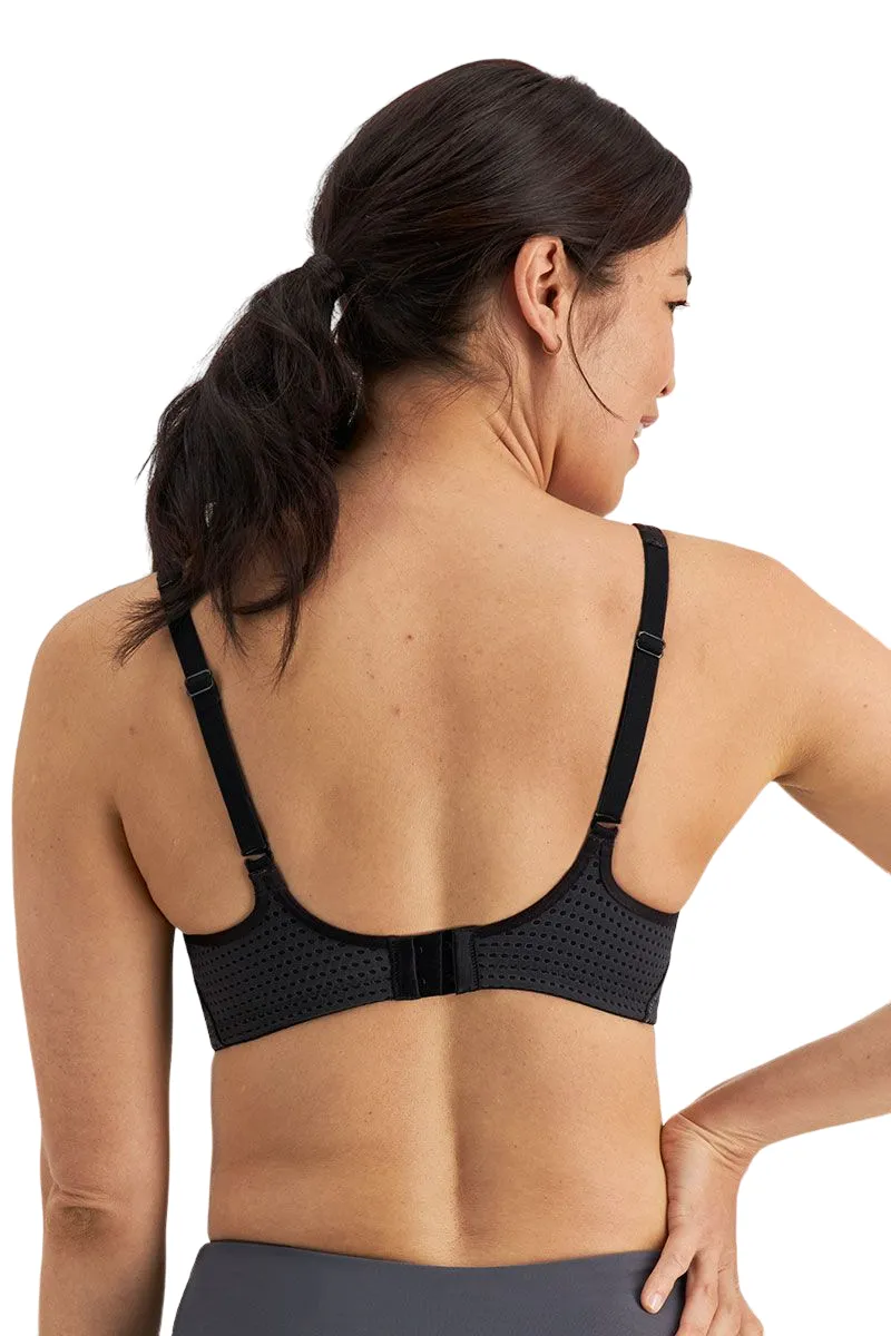 Berlei Electrify Mesh Underwire Non-Contour Sports Bra Black