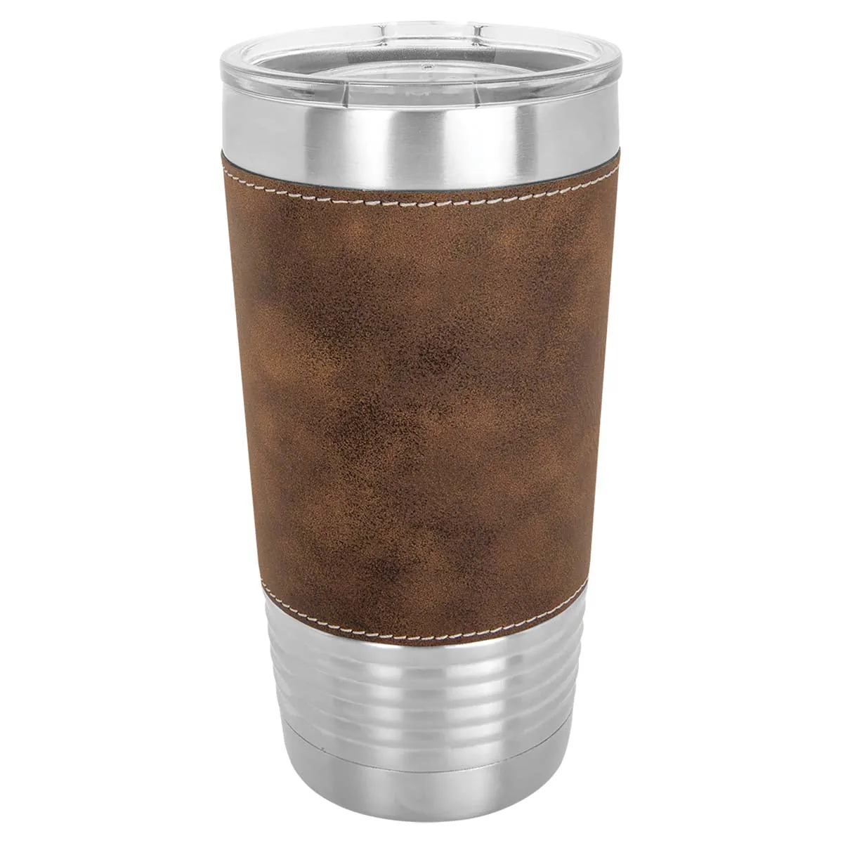 Blank 20 oz Leatherette Tumbler, Insulated Stainless Steel   Lid