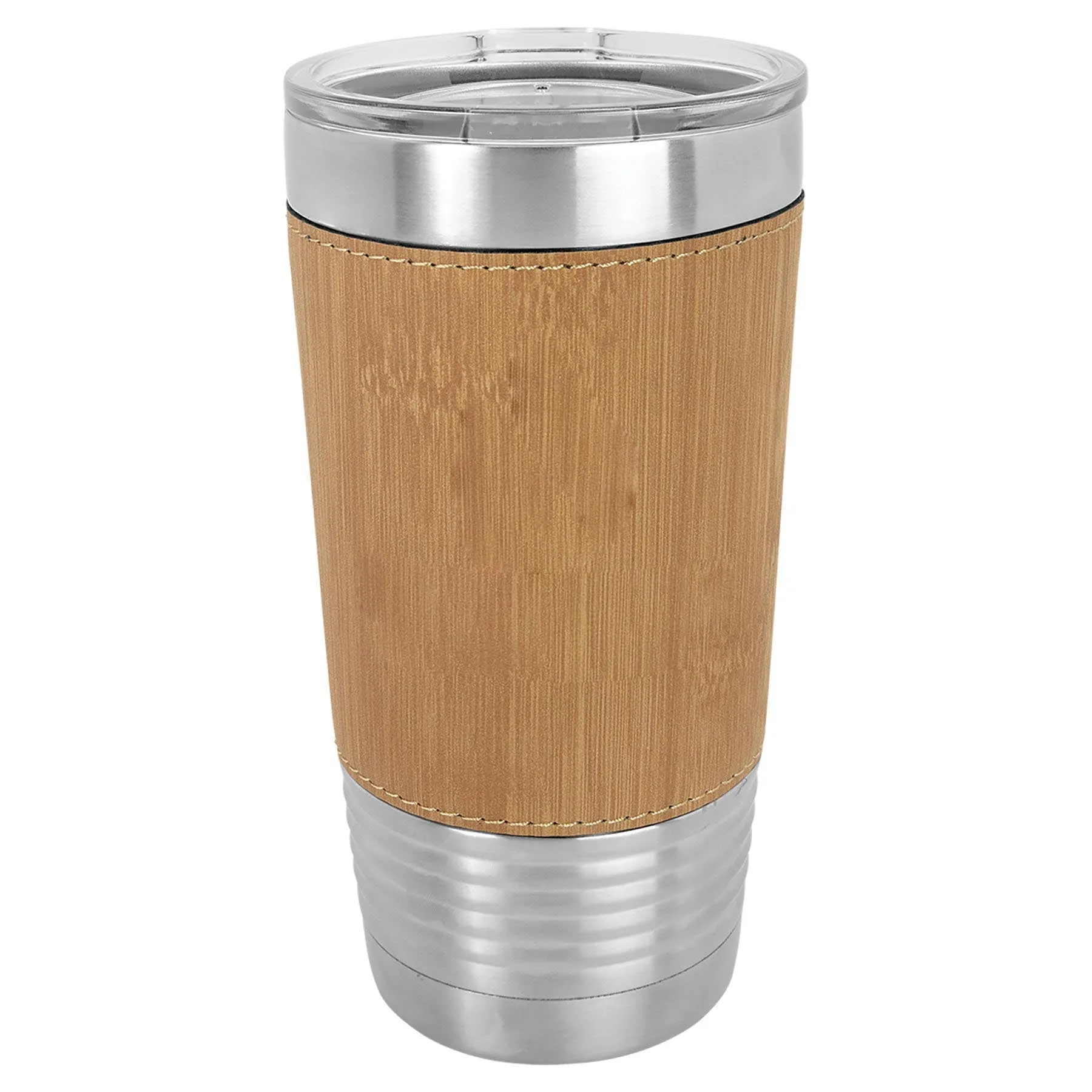 Blank 20 oz Leatherette Tumbler, Insulated Stainless Steel   Lid