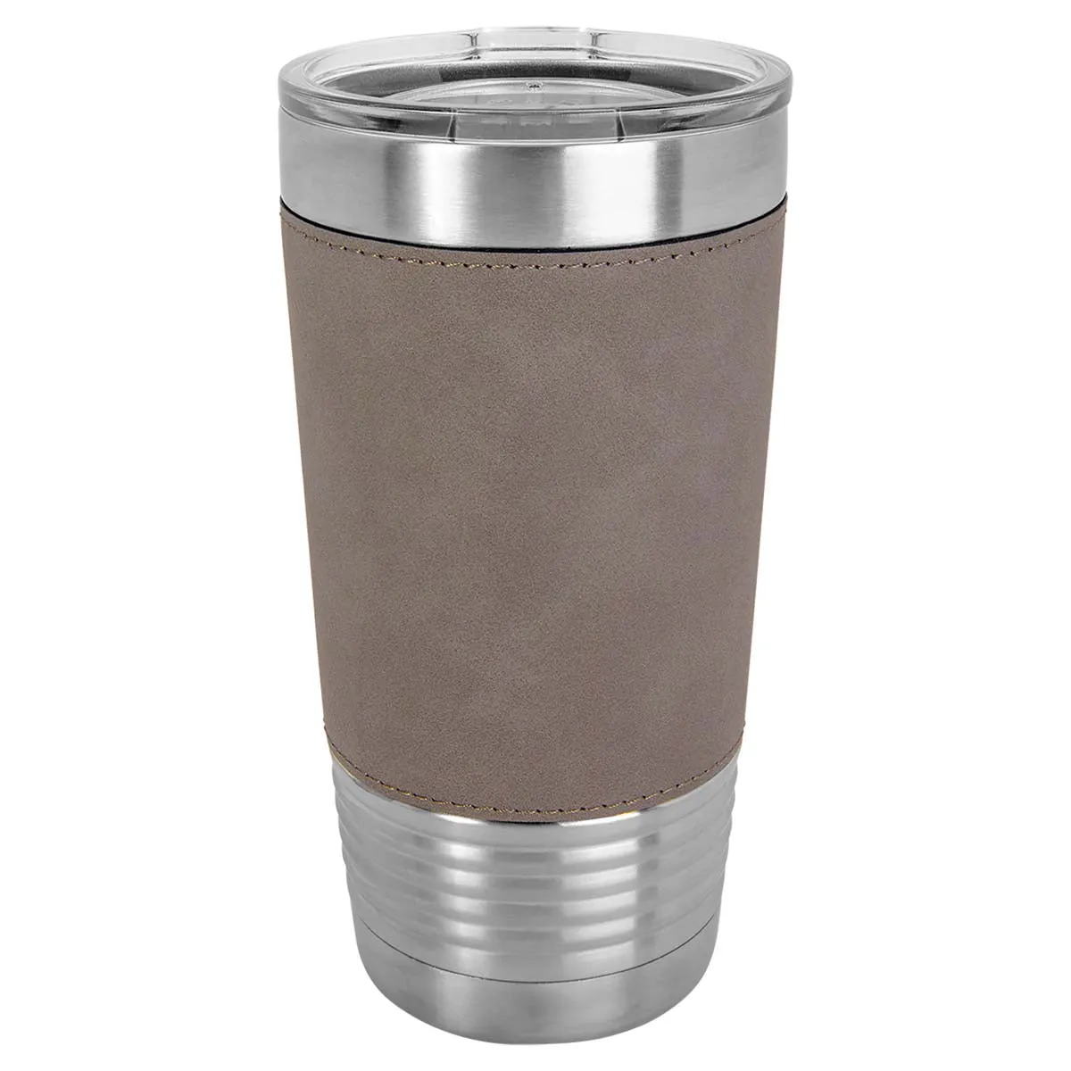 Blank 20 oz Leatherette Tumbler, Insulated Stainless Steel   Lid