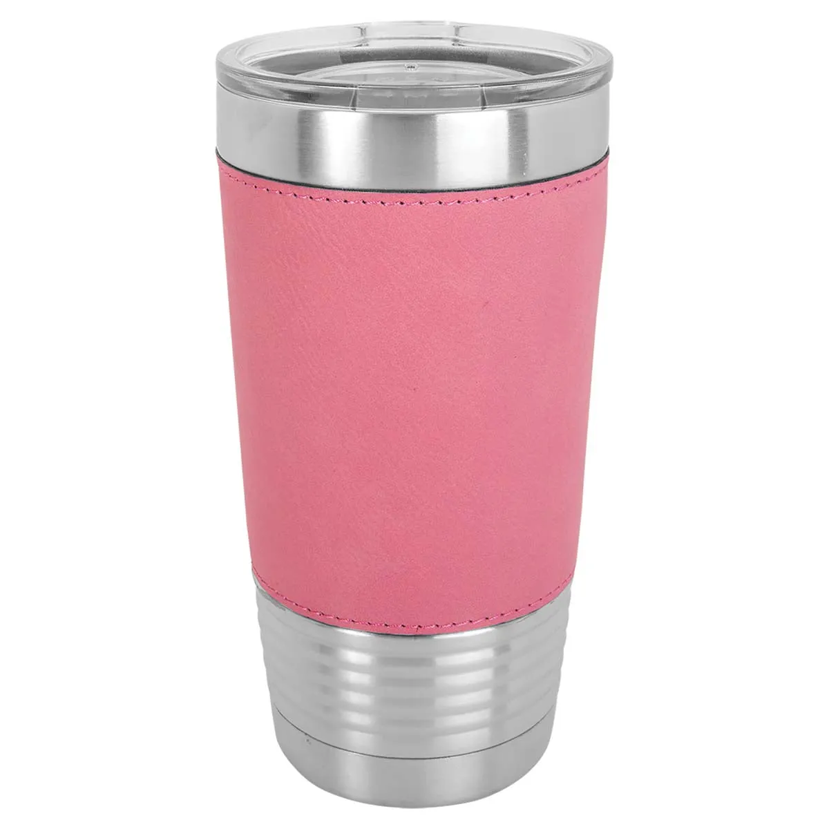 Blank 20 oz Leatherette Tumbler, Insulated Stainless Steel   Lid