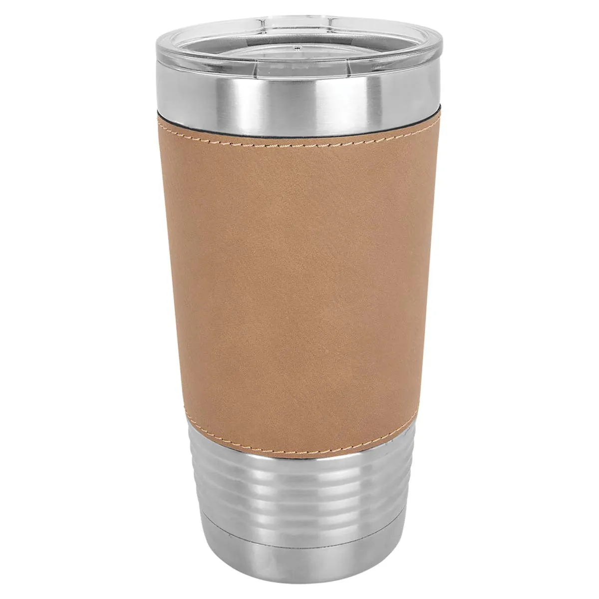 Blank 20 oz Leatherette Tumbler, Insulated Stainless Steel   Lid