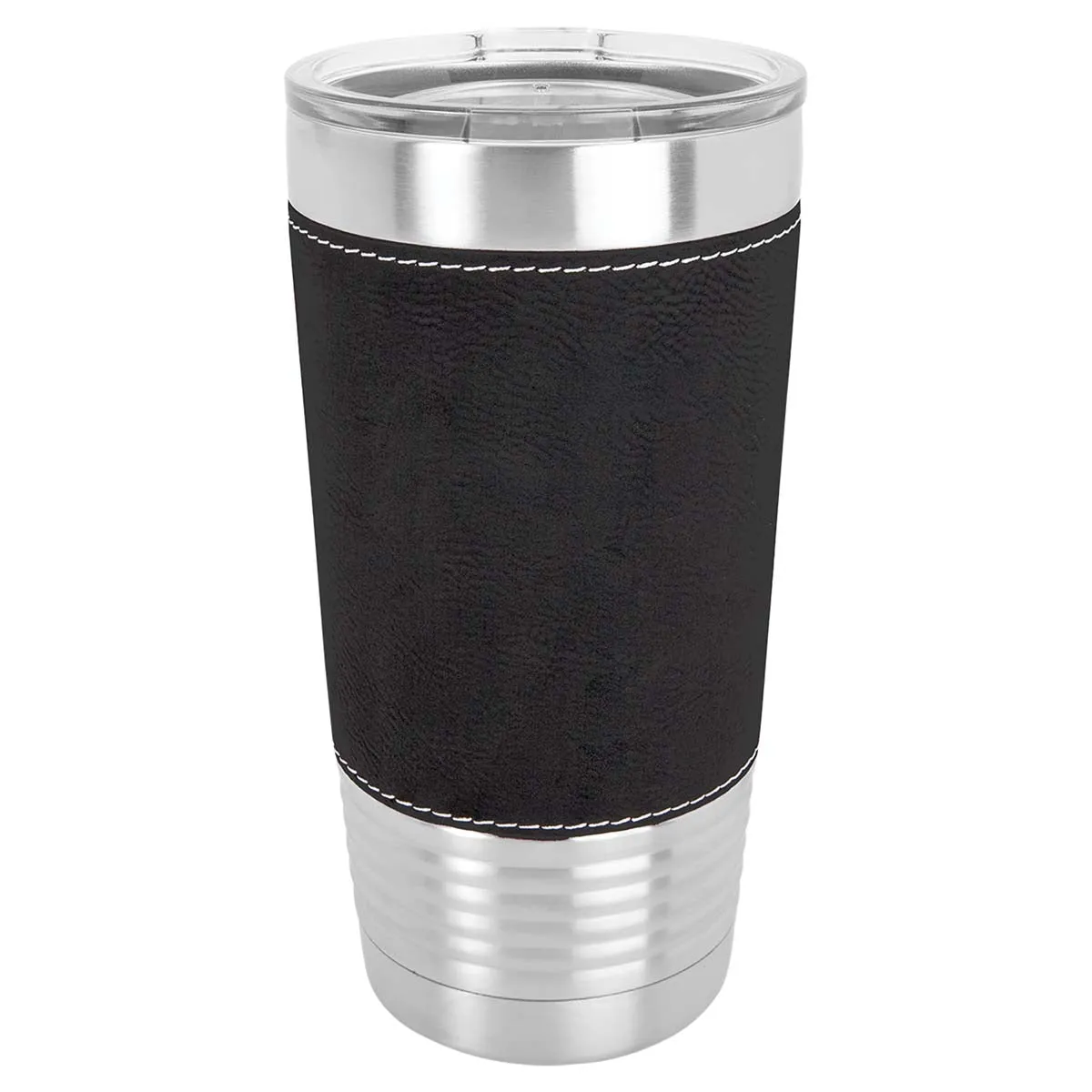 Blank 20 oz Leatherette Tumbler, Insulated Stainless Steel   Lid