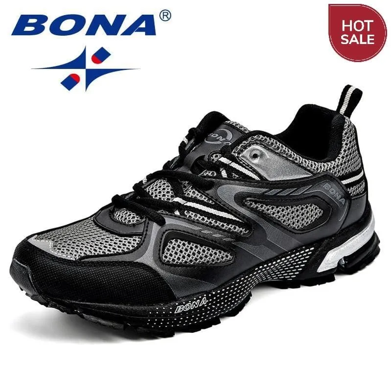 BONA New Arrival Classics Style Men Running Shoes Lace Up Outdoor Jogging Shoes