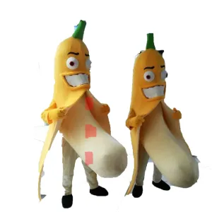 Both Banana Suit Mascot Costume Party Carnival