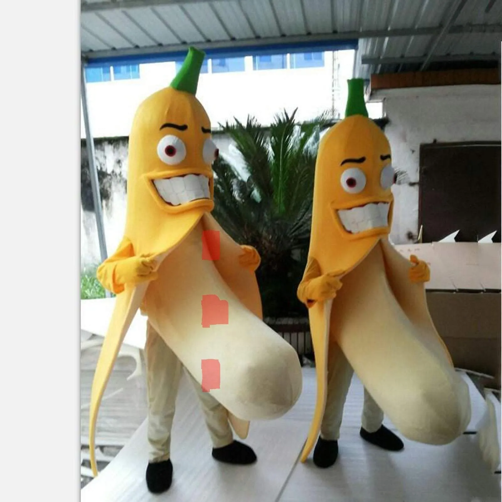 Both Banana Suit Mascot Costume Party Carnival