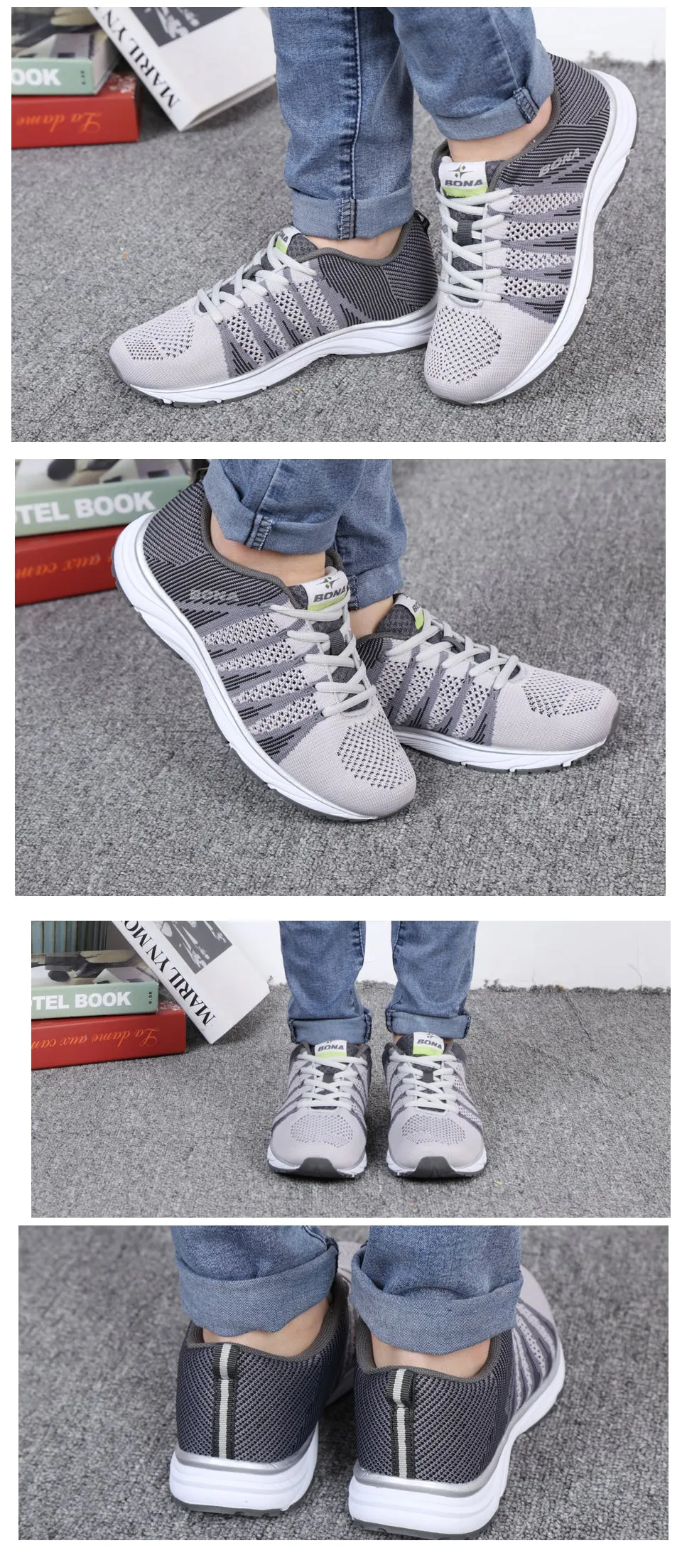 Breathable Running Tennis Outdoor Walking Jogging Sneakers Lace Up Mesh Athletic Shoes Sneakers