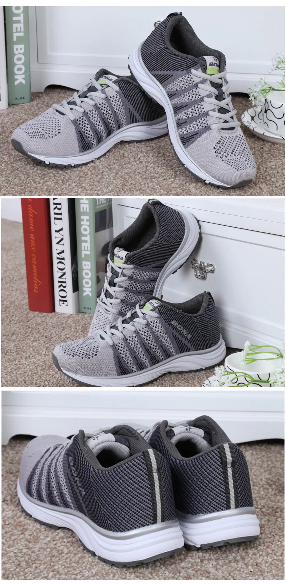 Breathable Running Tennis Outdoor Walking Jogging Sneakers Lace Up Mesh Athletic Shoes Sneakers