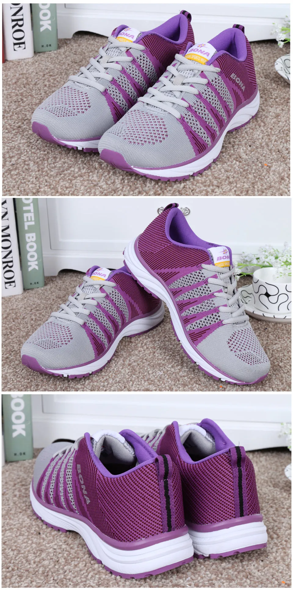 Breathable Running Tennis Outdoor Walking Jogging Sneakers Lace Up Mesh Athletic Shoes Sneakers