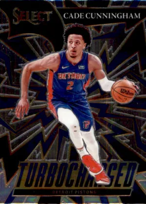 Cade Cunningham, Turbo Charged, 2021-22 Panini Select Basketball NBA