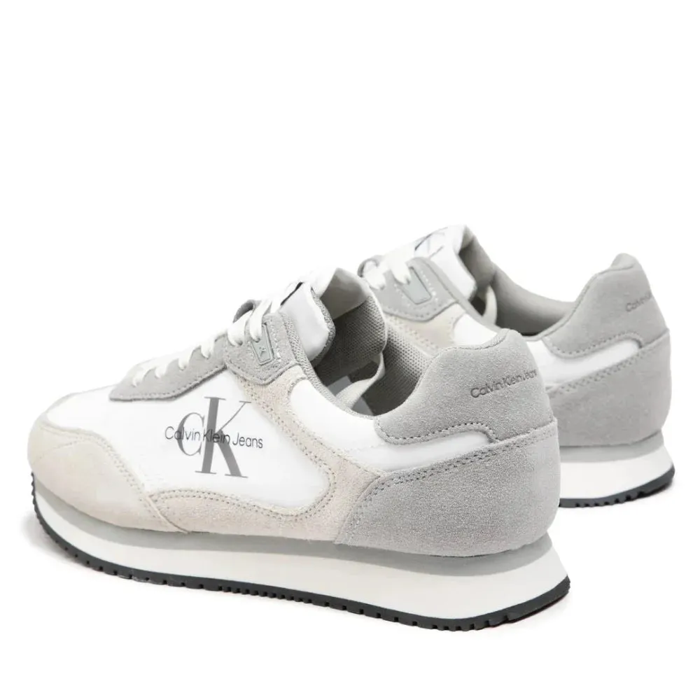 Calvin Klein Jeans Retro Runner Laceup Trainer Men - WHT