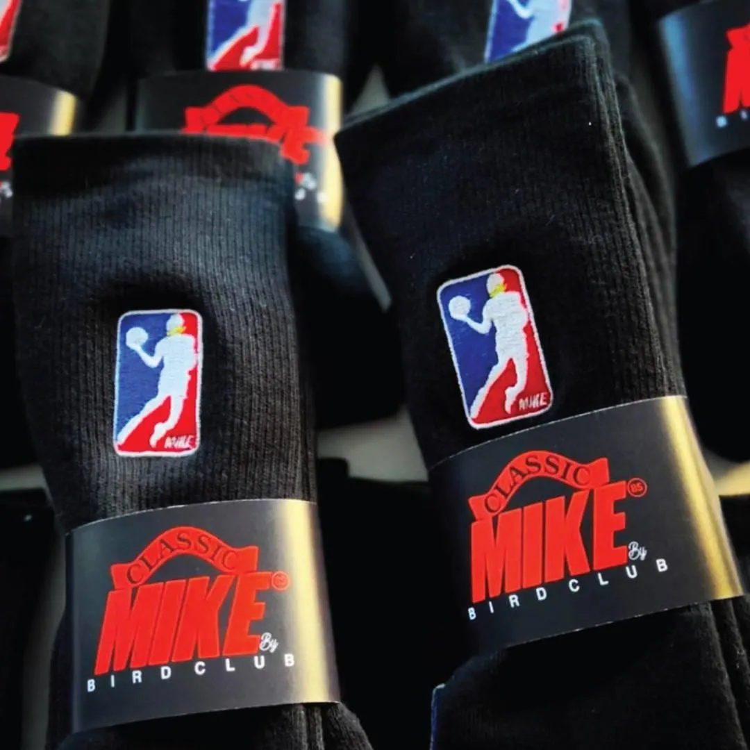 Classic Mike Embroidered Basketball Socks