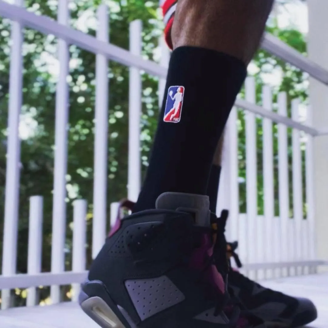 Classic Mike Embroidered Basketball Socks