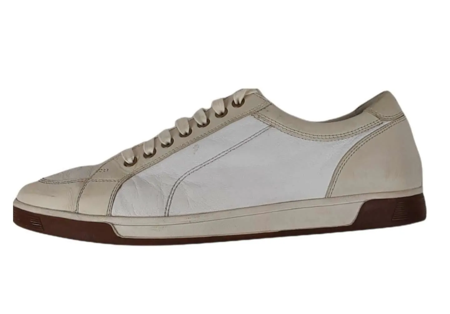 Cole Haan GrandPro White Leather Tennis Shoes Men's (Size: 11.5) 161C09130L10