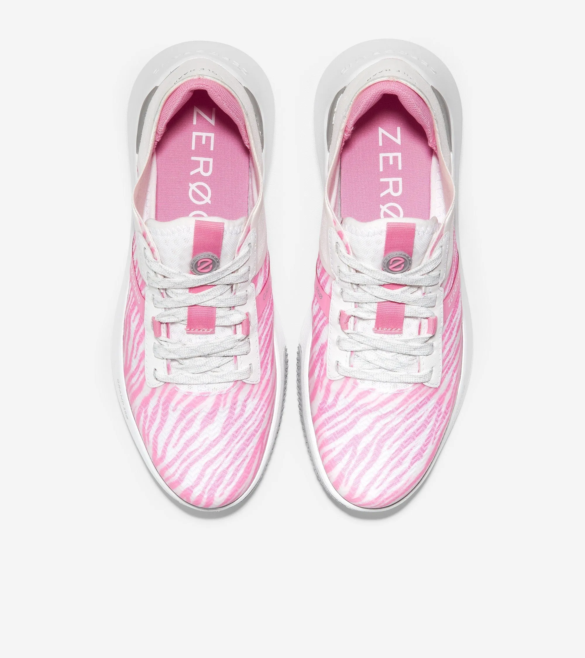 Cole Haan Zerogrand Winner Tennis Tropical Pink Zebra Lace Up Low Top Sneakers