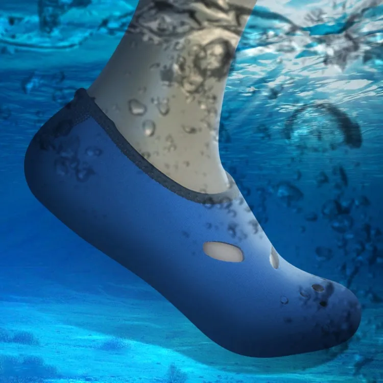 Comfortable and Anti-slip 3MM Swimming Diving Socks Breathable Water to Swim The Beach Socks Size:XXL (44)(Blue)