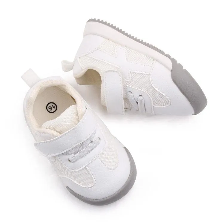 D2678 Kids Autumn Sporty White Shoes - Breathable and Non-Slip Footwear