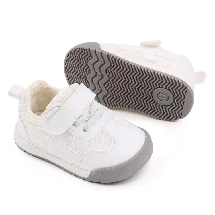 D2678 Kids Autumn Sporty White Shoes - Breathable and Non-Slip Footwear