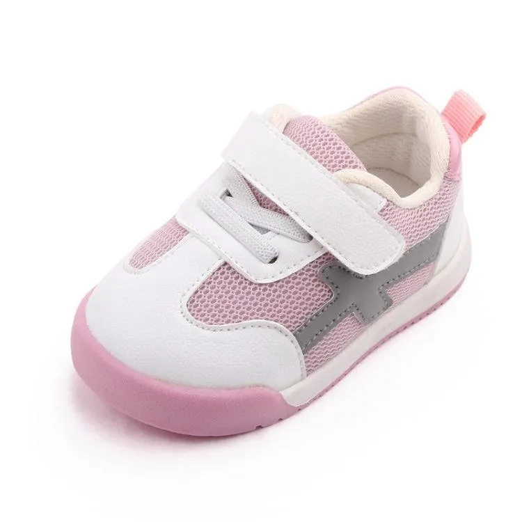 D2678 Kids Autumn Sporty White Shoes - Breathable and Non-Slip Footwear