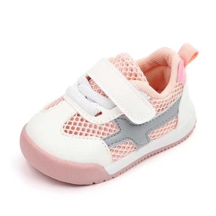 D2678 Kids Autumn Sporty White Shoes - Breathable and Non-Slip Footwear