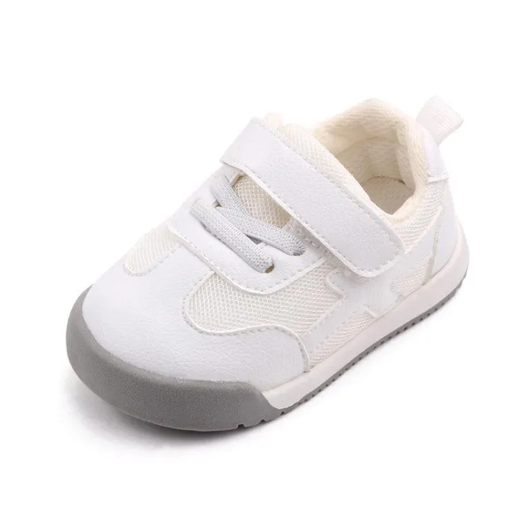 D2678 Kids Autumn Sporty White Shoes - Breathable and Non-Slip Footwear