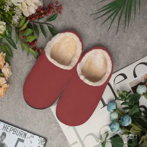 Dark Red | Fluffy Bedroom Slippers