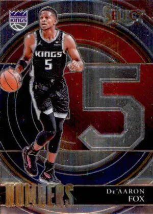 De'Aaron Fox, Numbers, 2021-22 Panini Select Basketball NBA