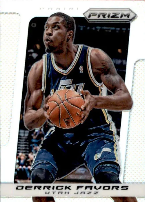 Derrick Favors, Silver Prizm, 2013-14 Panini Prizm Basketball NBA