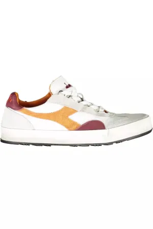 Diadora White Fabric Sneaker