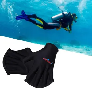 DIVE & SAIL DG-009 Swimming Flippers 2mm Diving Gloves, Size: One Size(Black)