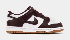 Dunk Low Coffee Brown Grade School Lifestyle Shoes (White/Burgundy Crush/Coffee Brown)