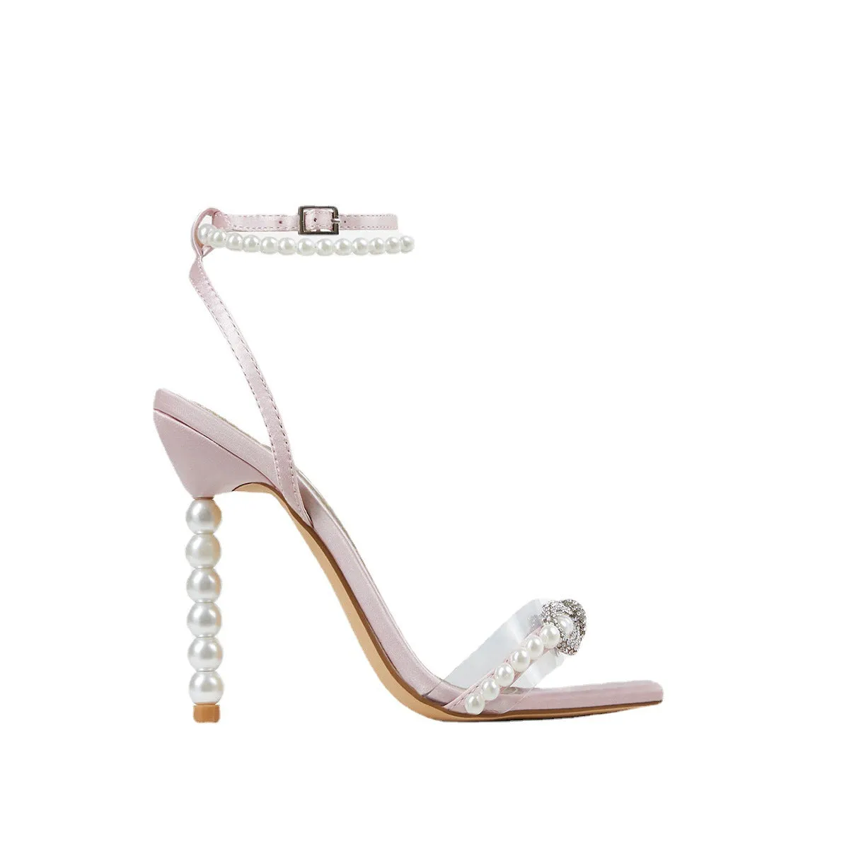 Elegant Pearl-Embellished Pointed-toe Stiletto Women's Shoes