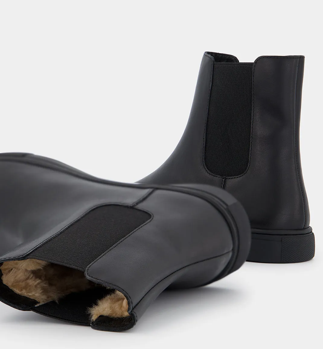 Everything Merino Wool Lined Chelsea Boot | Black