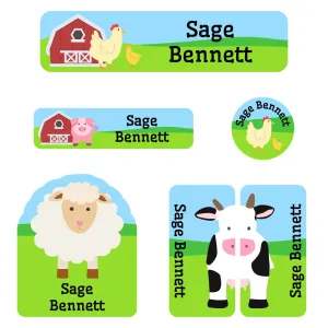 Farm Animals Kindergarten Labels Pack