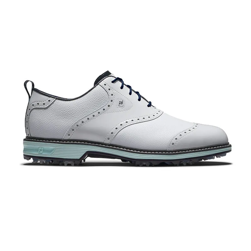 FOOTJOY Todd Synder Wilcox Men's Spiked Shoes (White/Navy/Mint)