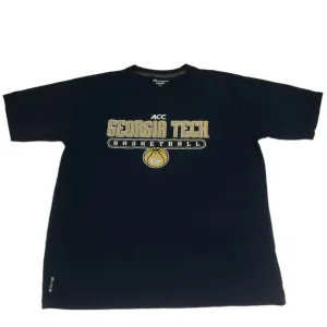 Georgia Tech Yellow Jackets Basketball Champion Navy Performance SS T-Shirt (L)