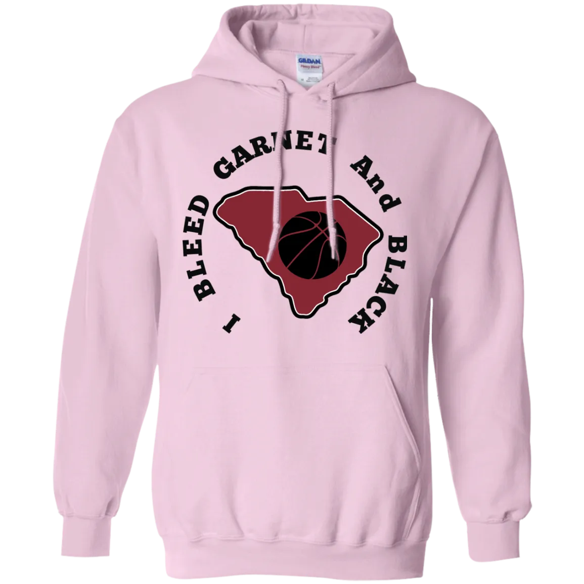 Gildan I Bleed Garnet & Black Pullover Hoodie 8 oz.