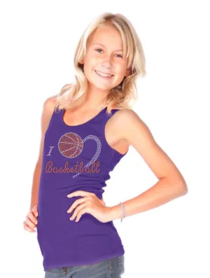 Girls Rib Tank-BK