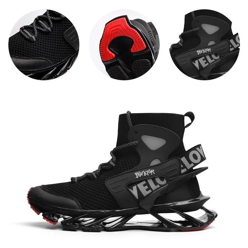 GOT VELOCITY Race Off High Top Shoes/ Blade Bounce Zig sole Sneakers