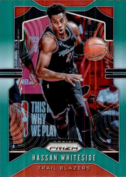 Hassan Whiteside, 2019-20 Prizm Basketball GREEN Refractor