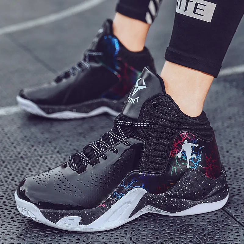 High-Top Sports Basketball Shoes Men Women Kids Fashion Street Basketball Shoes Outdoor Breathable Sneakers