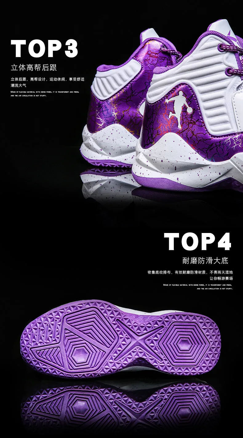 High-Top Sports Basketball Shoes Men Women Kids Fashion Street Basketball Shoes Outdoor Breathable Sneakers