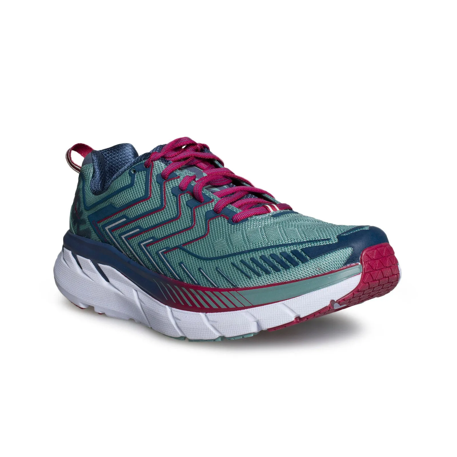 Hoka Clifton 4 Aquifer / Vintage Indigo Running Shoes - Women's