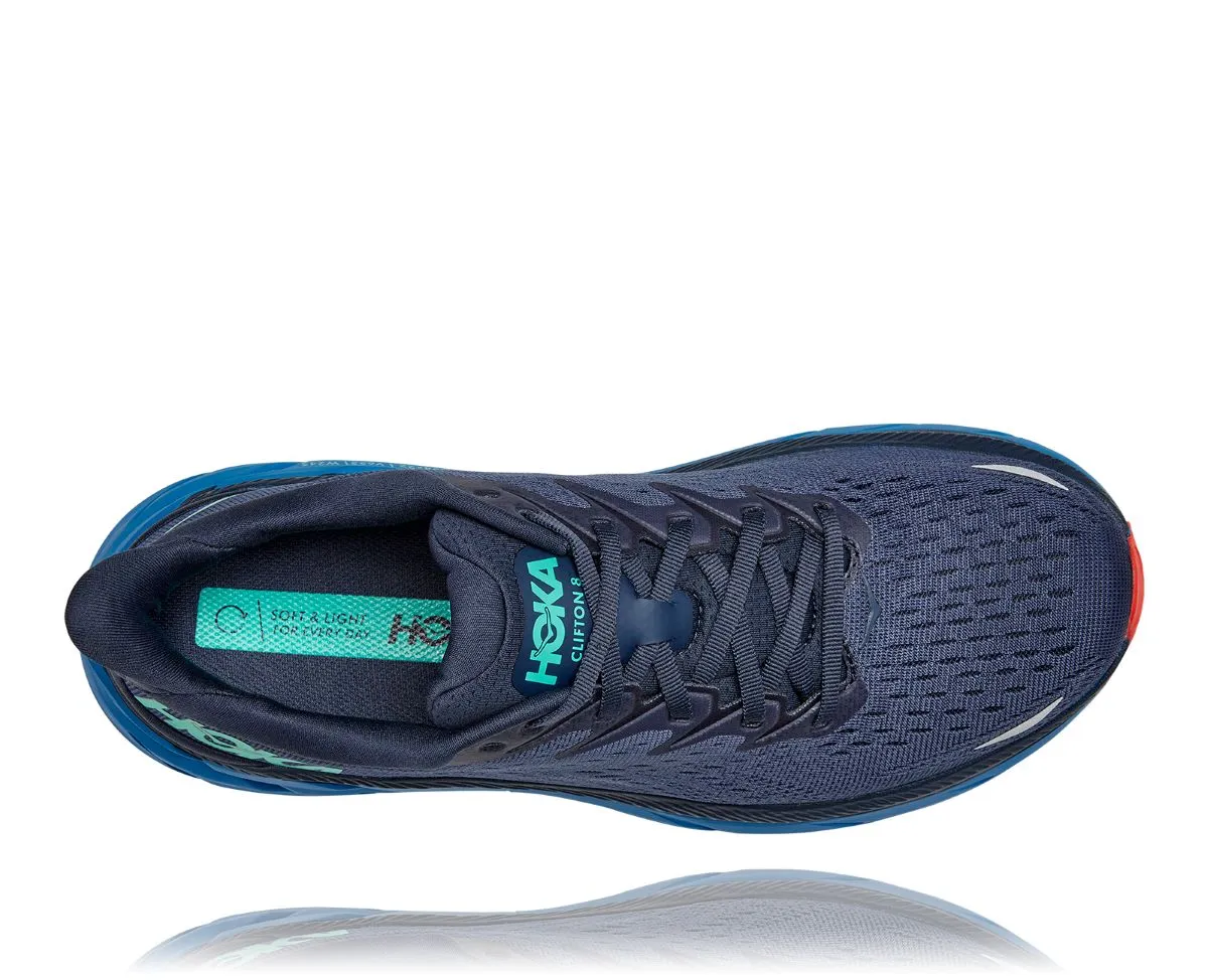 'Hoka' Men's Clifton 8 - Outer Space / Vallarta Blue