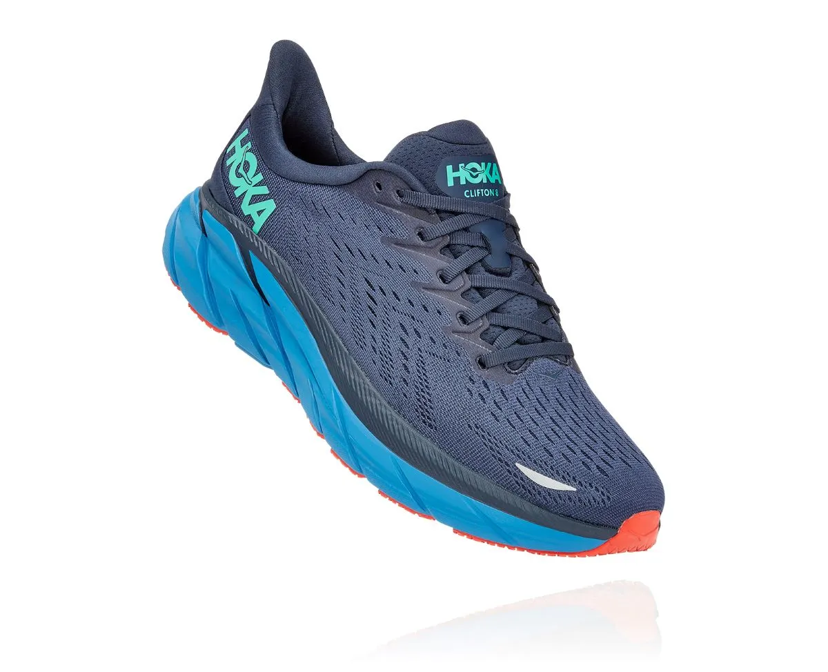 'Hoka' Men's Clifton 8 - Outer Space / Vallarta Blue