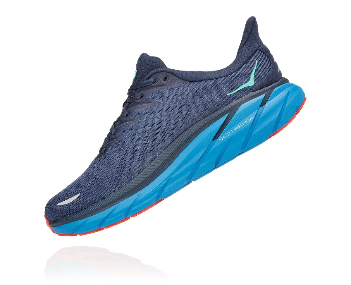 'Hoka' Men's Clifton 8 - Outer Space / Vallarta Blue