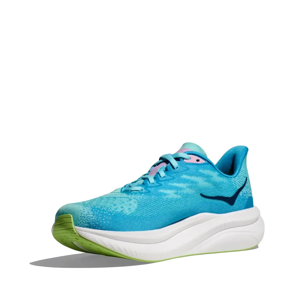 Hoka Women's Mach 6 Sneaker in Cloudless/Waterpark